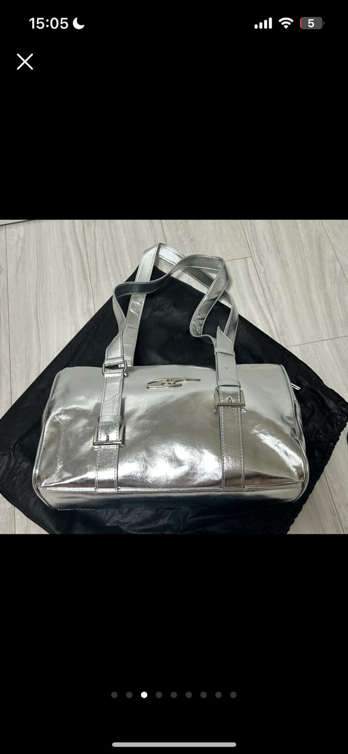 [LEEY] PALQUE BELT TOTE BAG SILVER/가격내림X 상품이미지3
