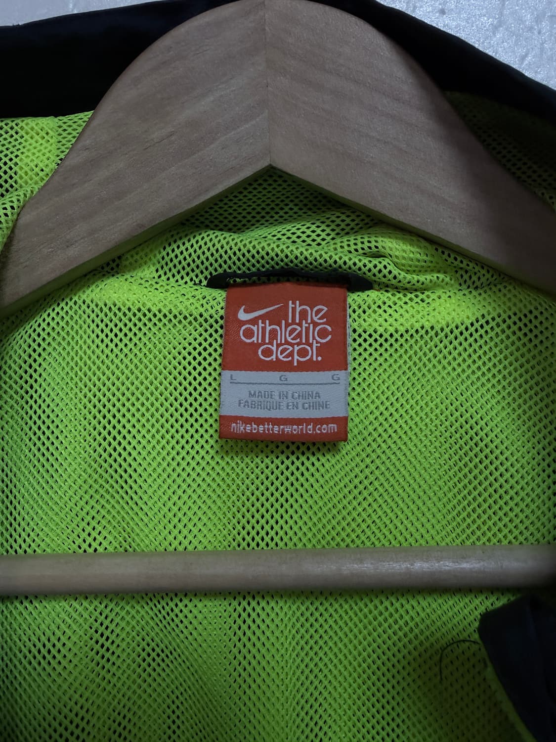 나이키 윈드브레이커 바람막이 블랙 네온 배색 100 상품이미지6