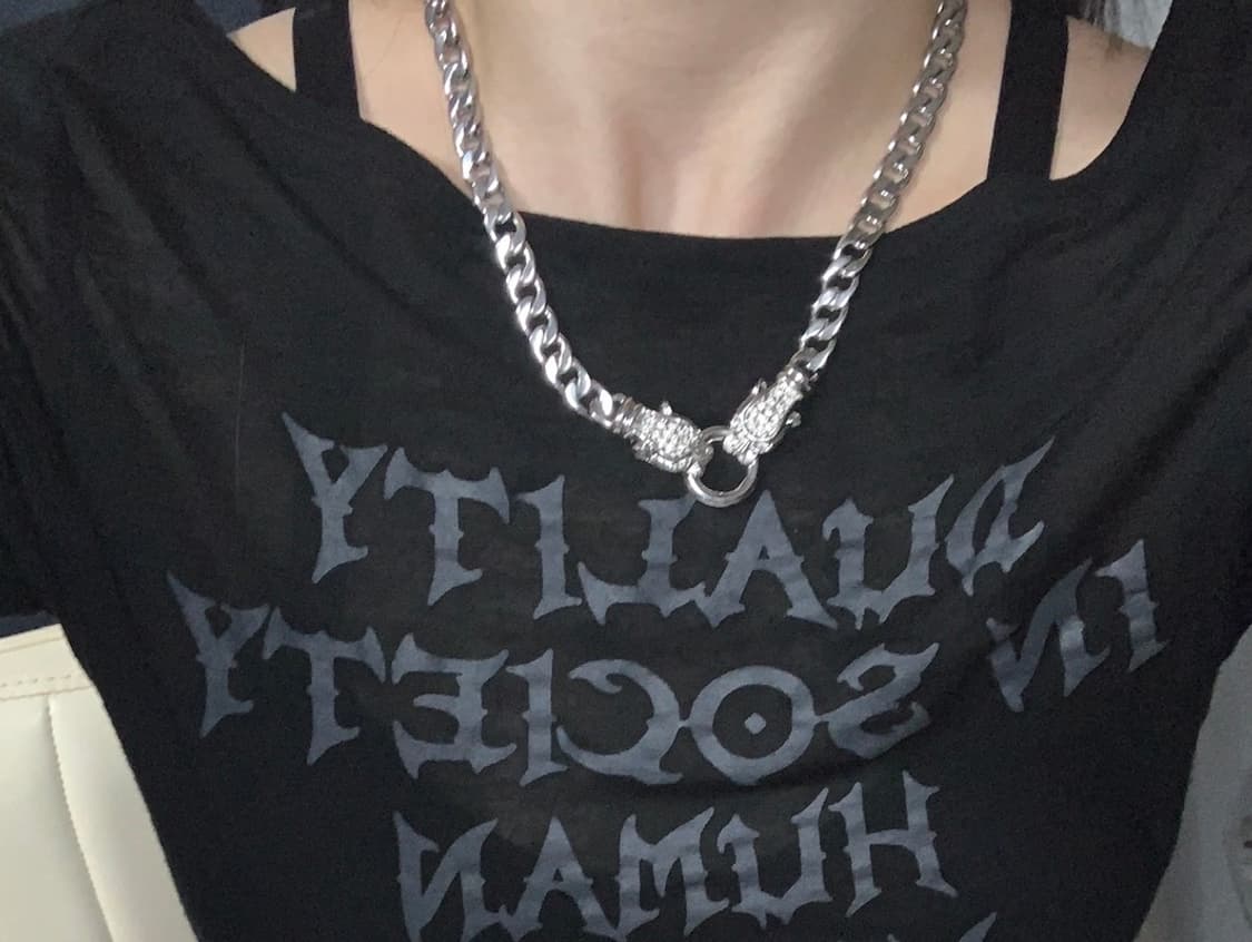 빈티지 y2k 호랑이 목걸이 상품이미지4