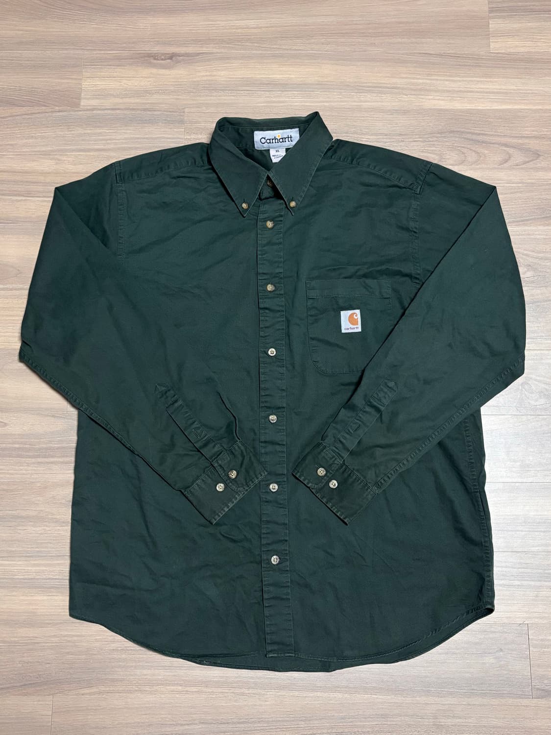 칼하트 셔츠 XL 딥 카키 상품이미지1
