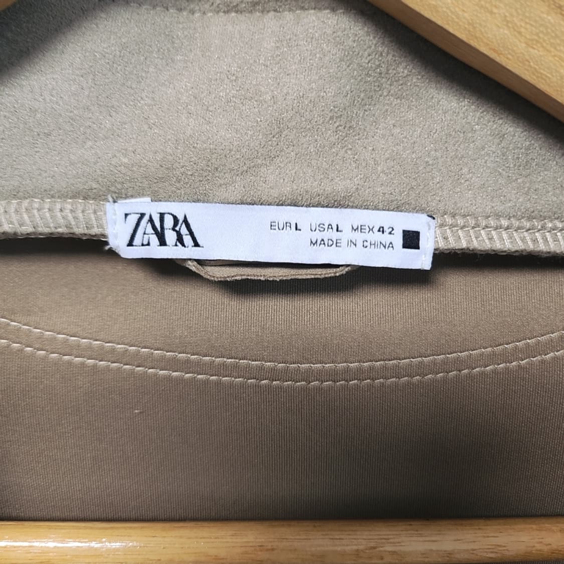 [L] 자라 스웨이드 오픈형 자켓 상품이미지3