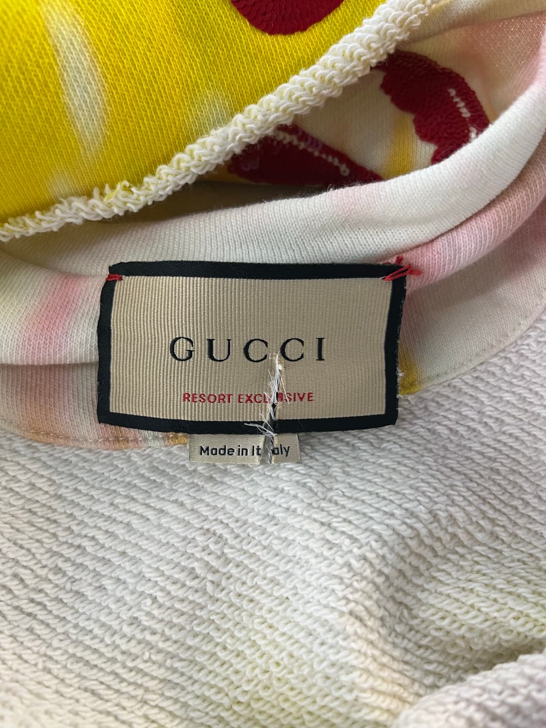 GUCCI 구찌 타이다이 크롭 스웻셔츠 XS 상품이미지5