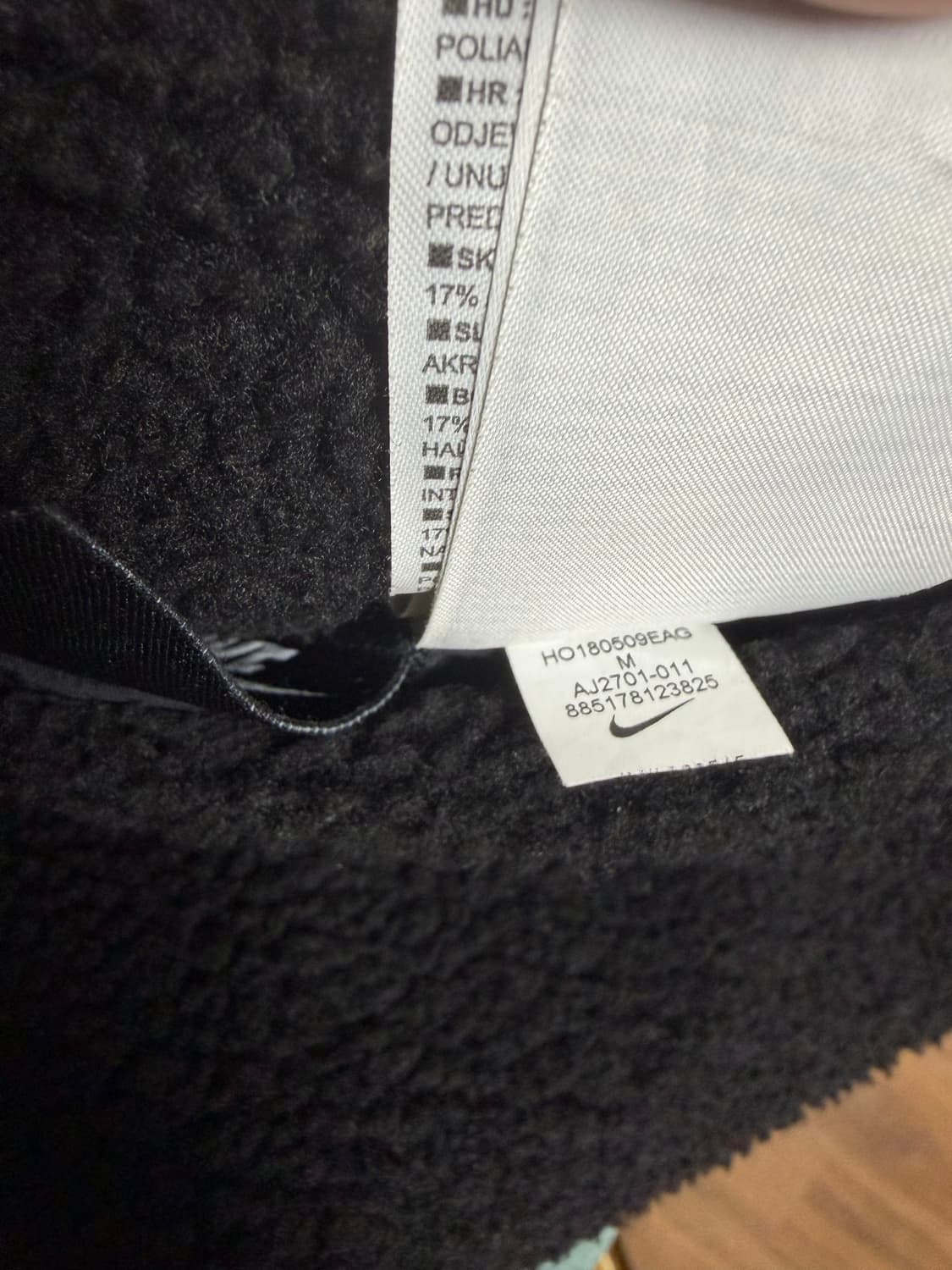 나이키 빅스우시  리버시블  자켓(블랙&그레이) 상품이미지6