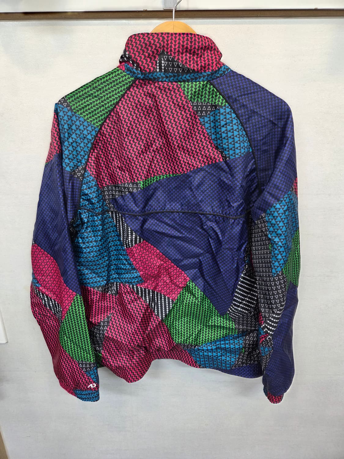 나이키 올드스쿨 빈티지 기하학 컬러블록 바람막이 자켓 M L 상품이미지2