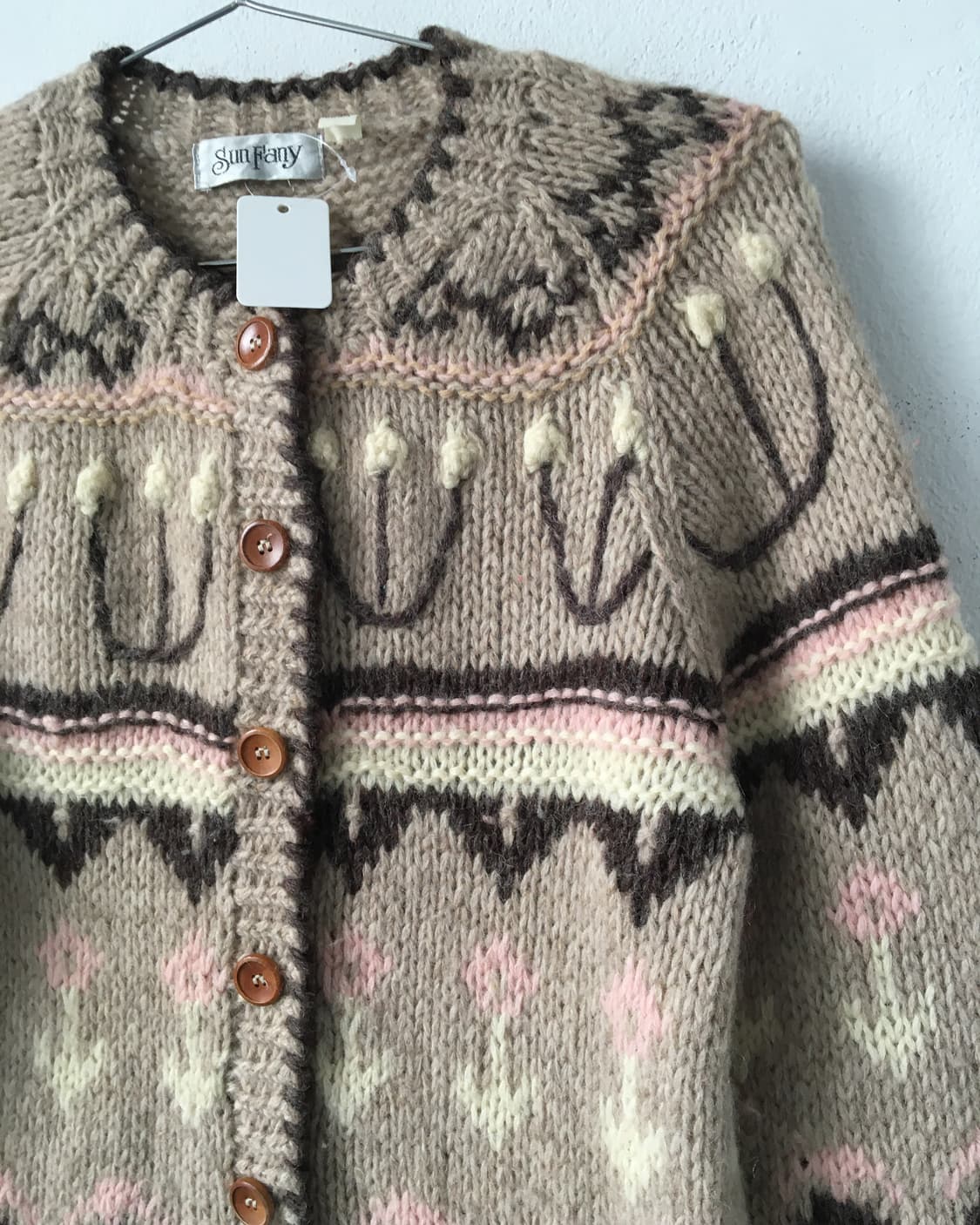 Nordic pattern knit cardigan 상품이미지4