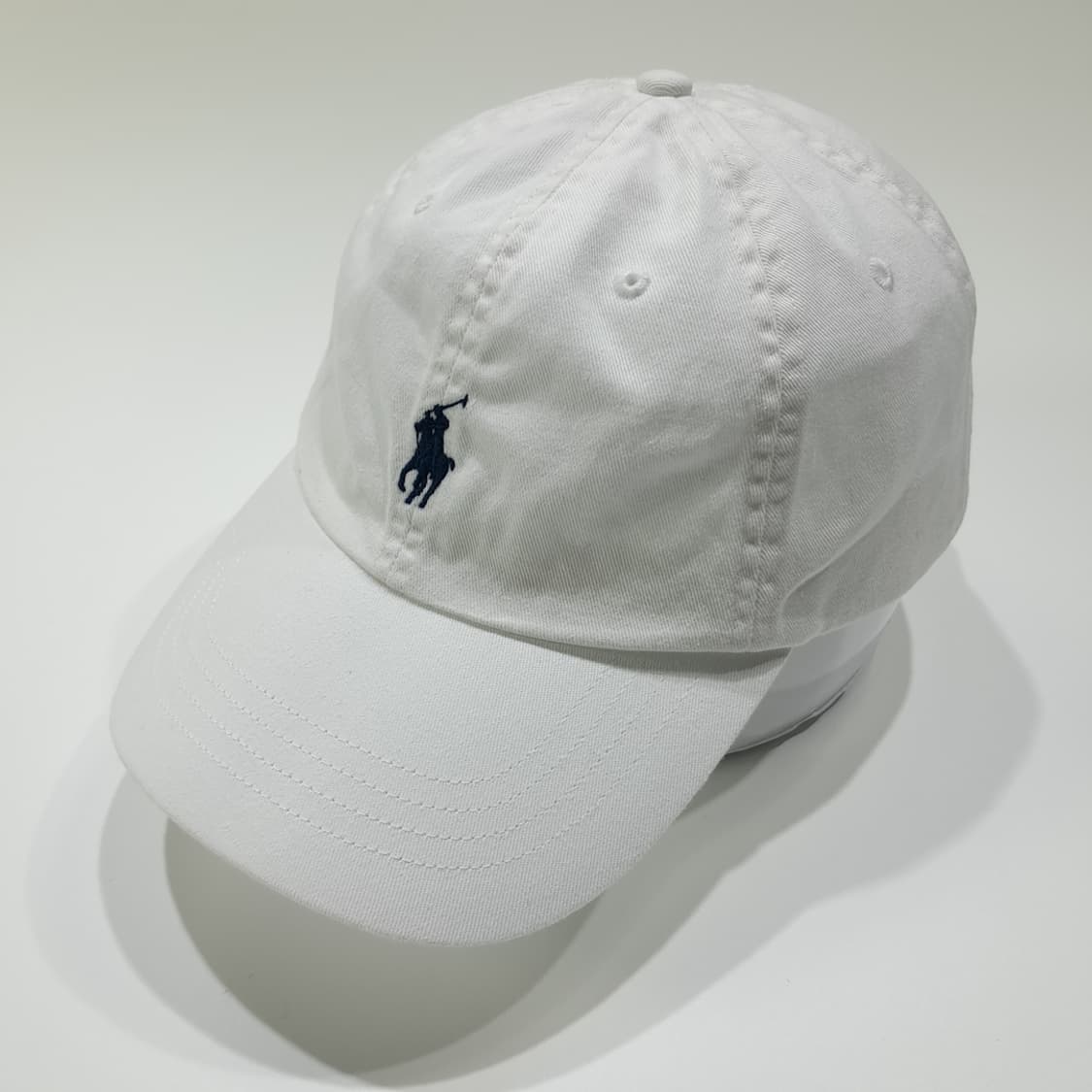 CL422 폴로 다크네이비 포니 화이트 볼캡 모자 상품이미지2