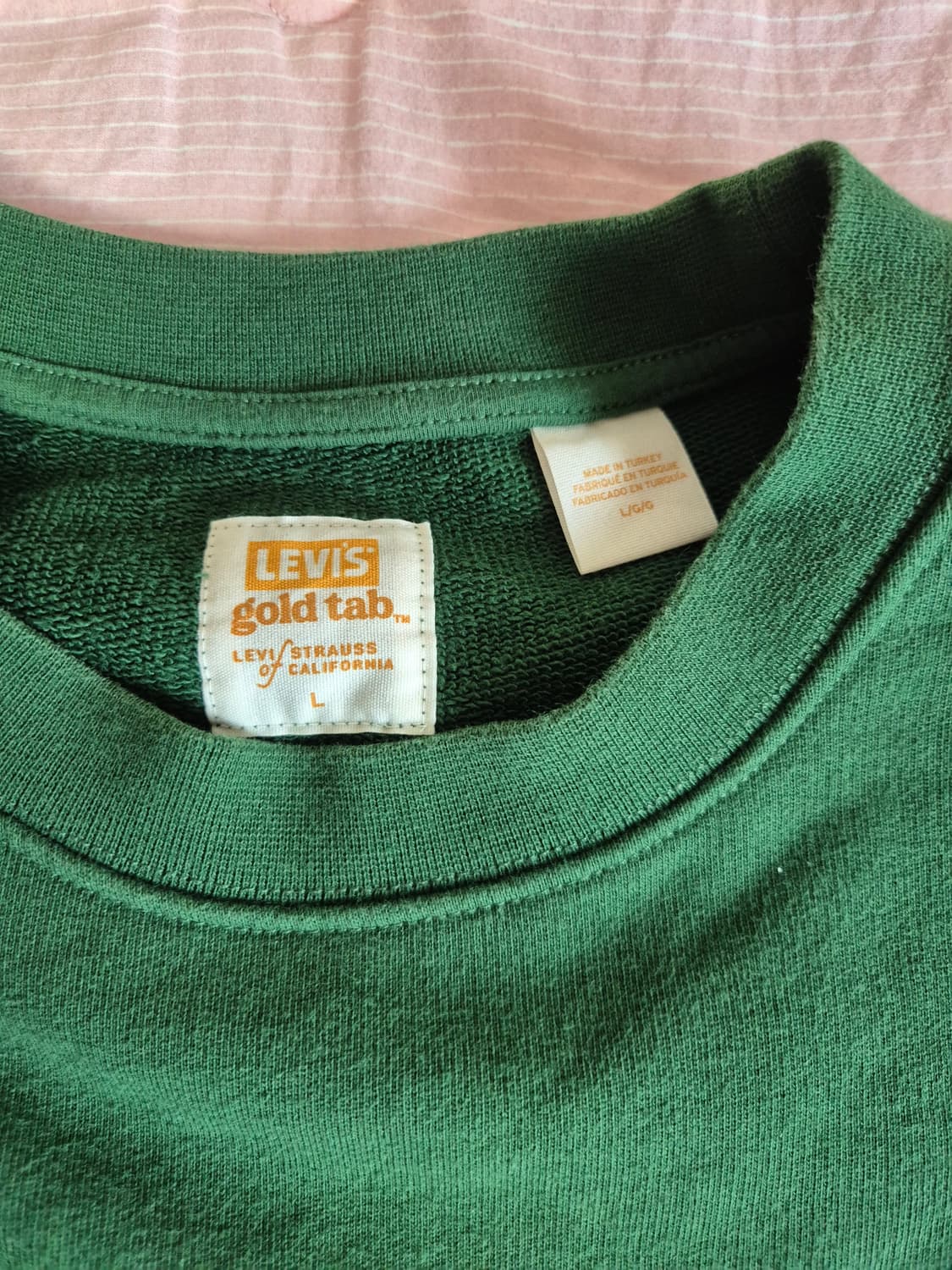 {주우재,윤아 착용} 리바이스 골드탭 맨투맨 L 상품이미지4