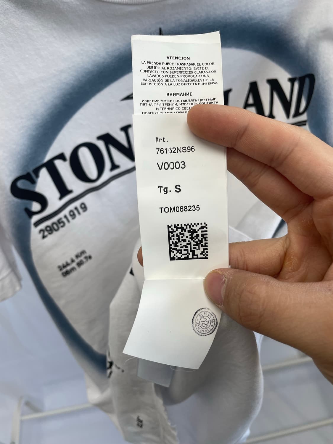 [새상품급] 스톤아일랜드 이클립스 가먼트 다이드 반팔 티셔츠 [S] 상품이미지5