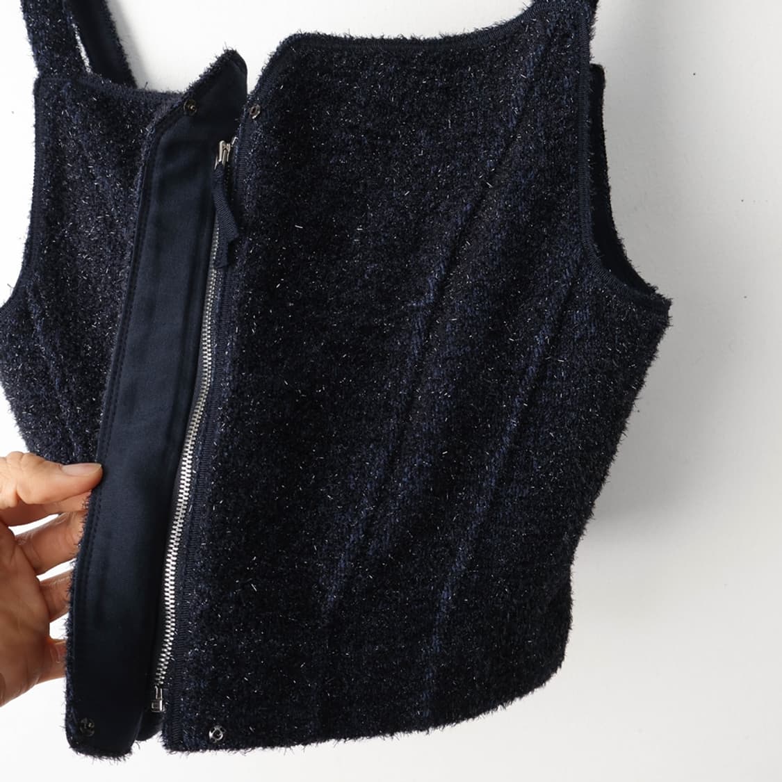 슬림44/오브제 집업 뷔스티에 상품이미지4