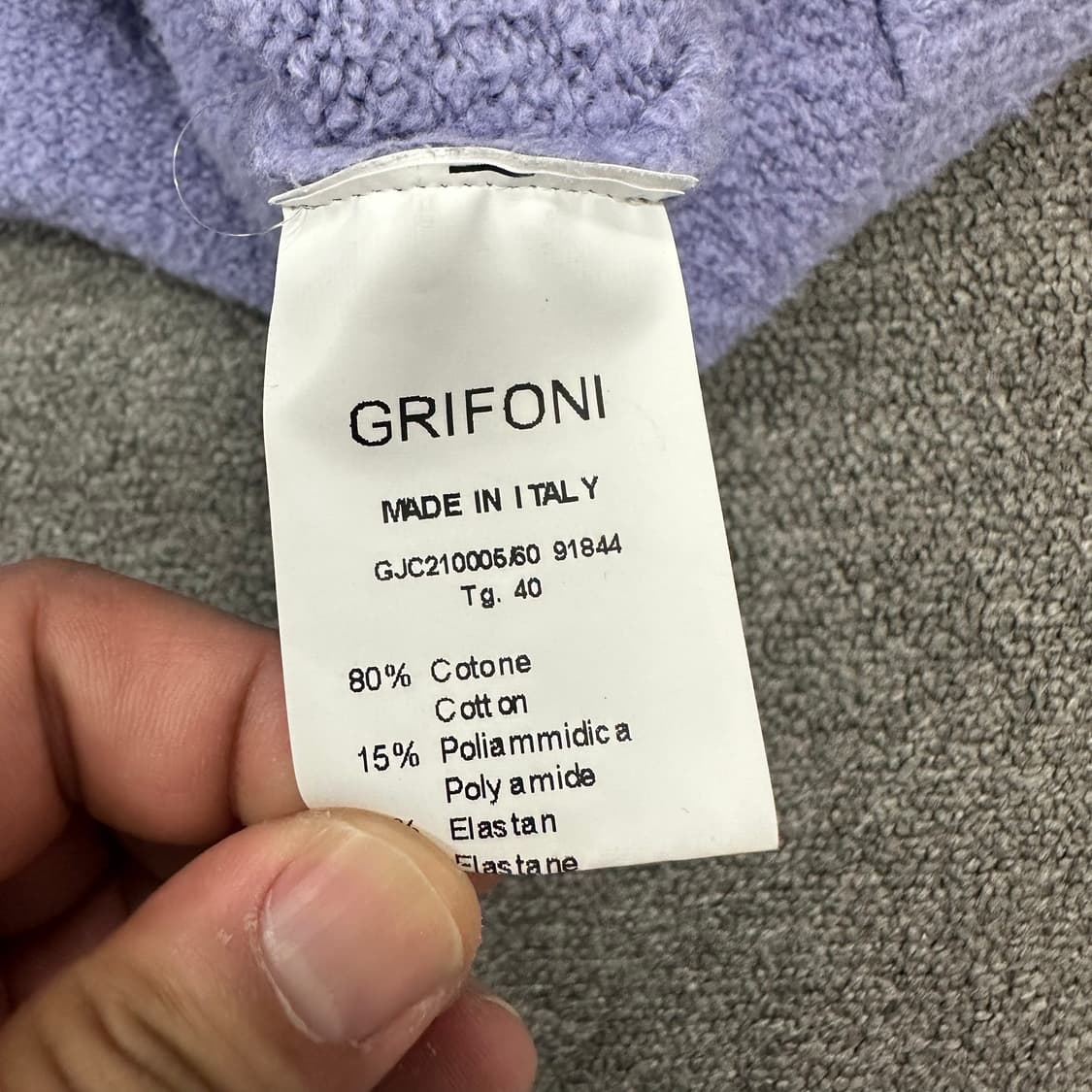 마우로그리포니 부클 니트 집업 상품이미지5