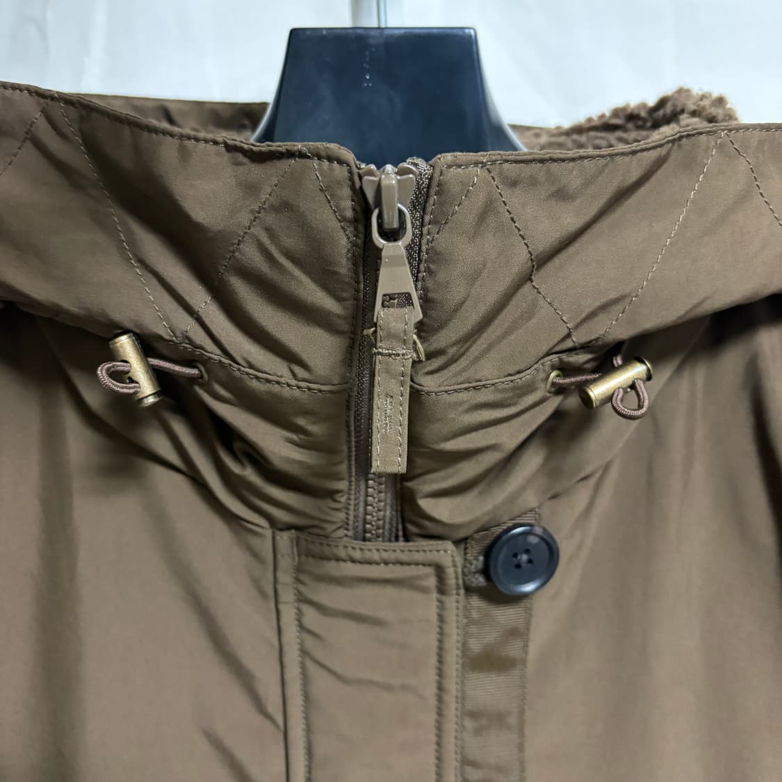 유니클로 N3B 베이스 하이브리드 다운 파카 / 브라운, L 상품이미지4