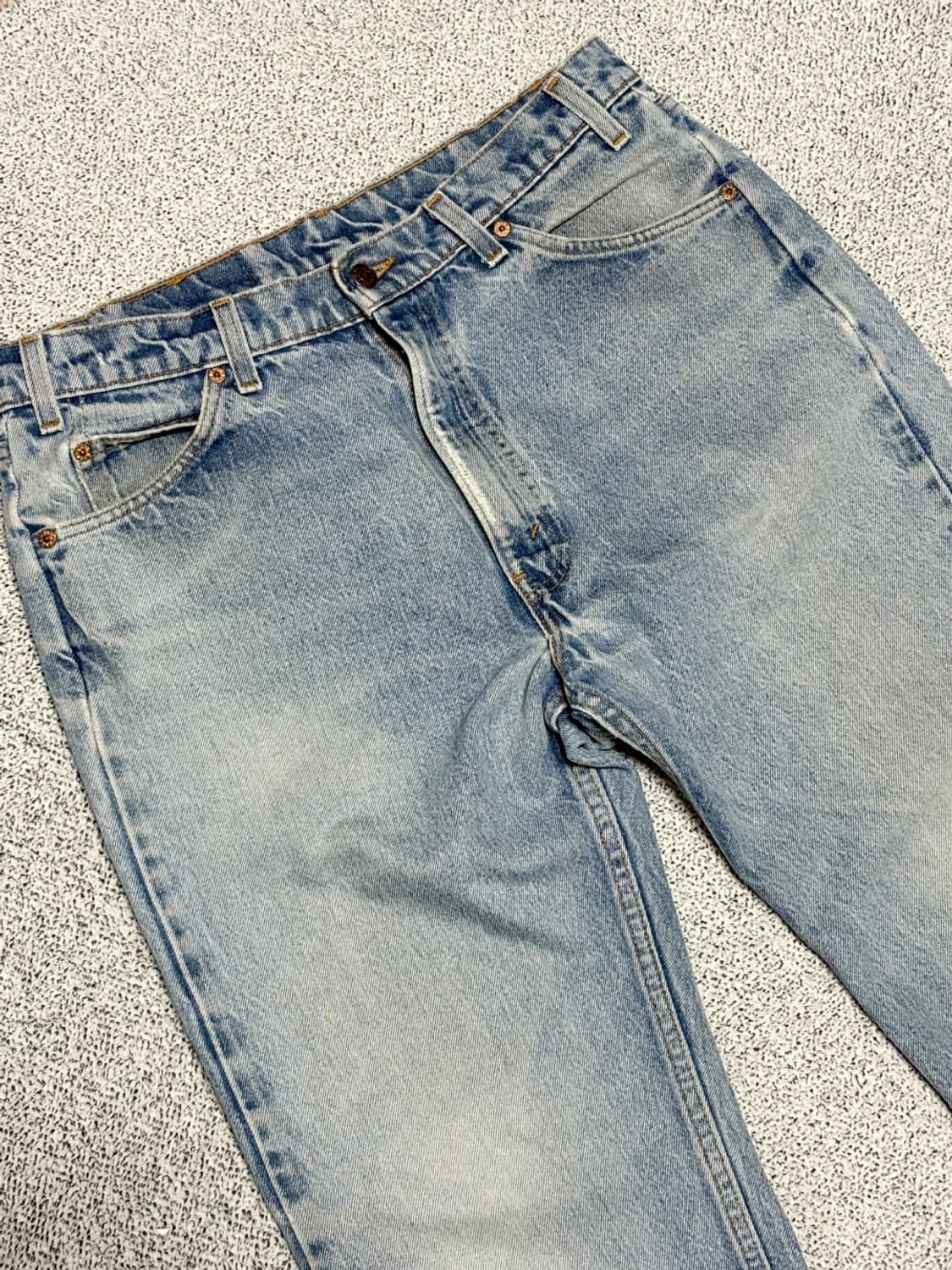 90s 빈티지 리바이스 505 오렌지탭 연청 데님 (실35x31) 상품이미지1