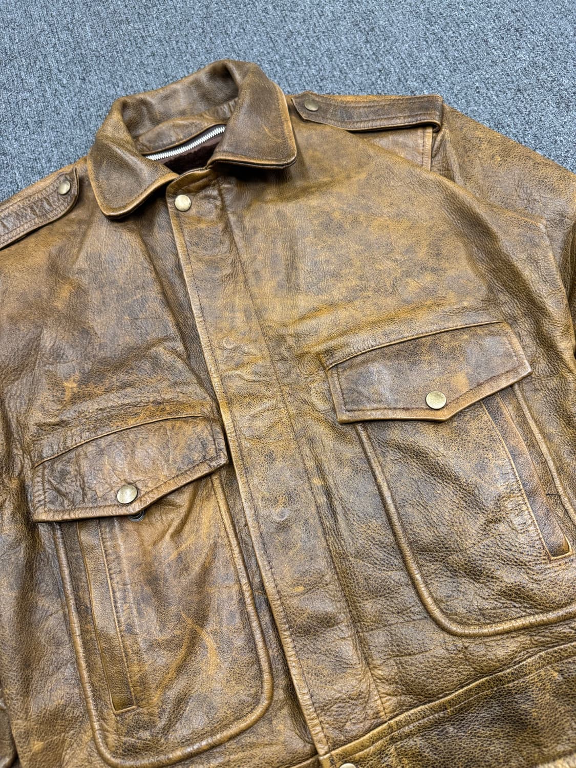 L)H Tokyo Leather 빈티지 a-2 스타일 레더 자켓 상품이미지2