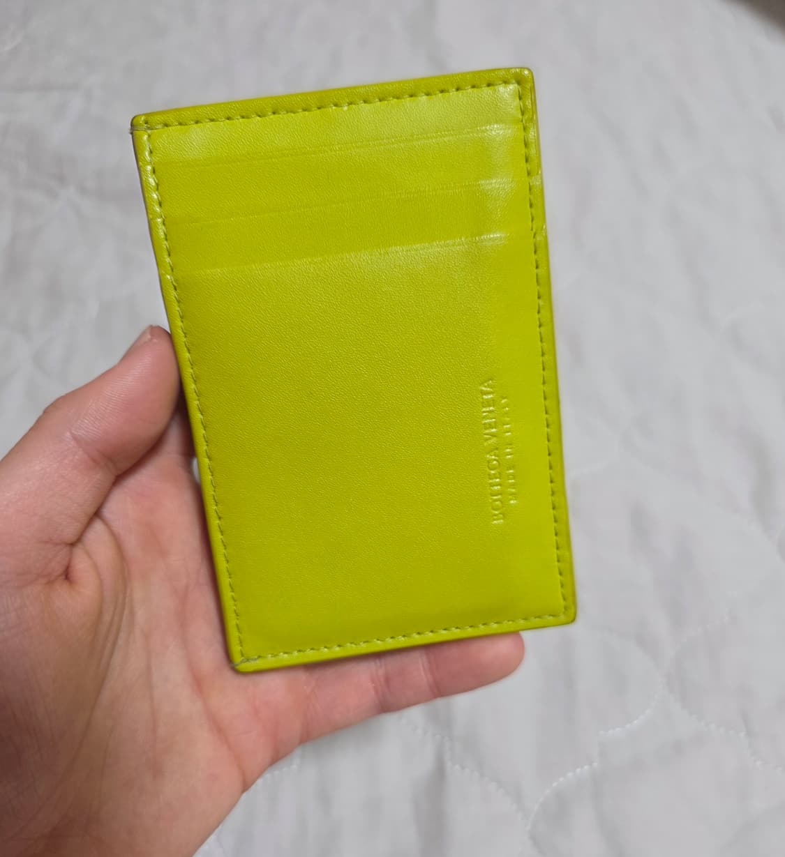 보테가베네타 카세트 카드지갑 키위 상품이미지2