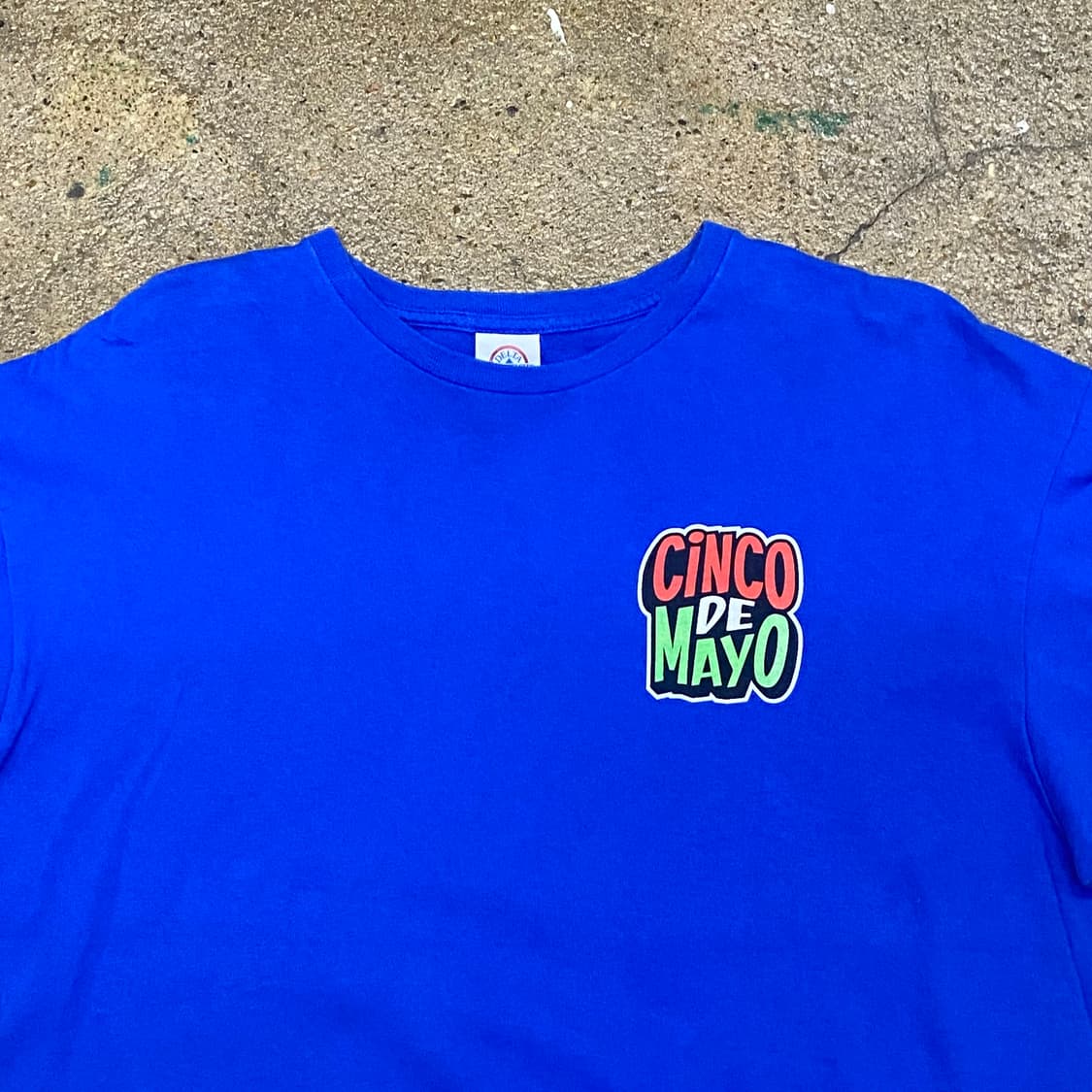 미국 빈티지 멕시코 신코드마요 프린팅 포인트 반팔티 상품이미지4