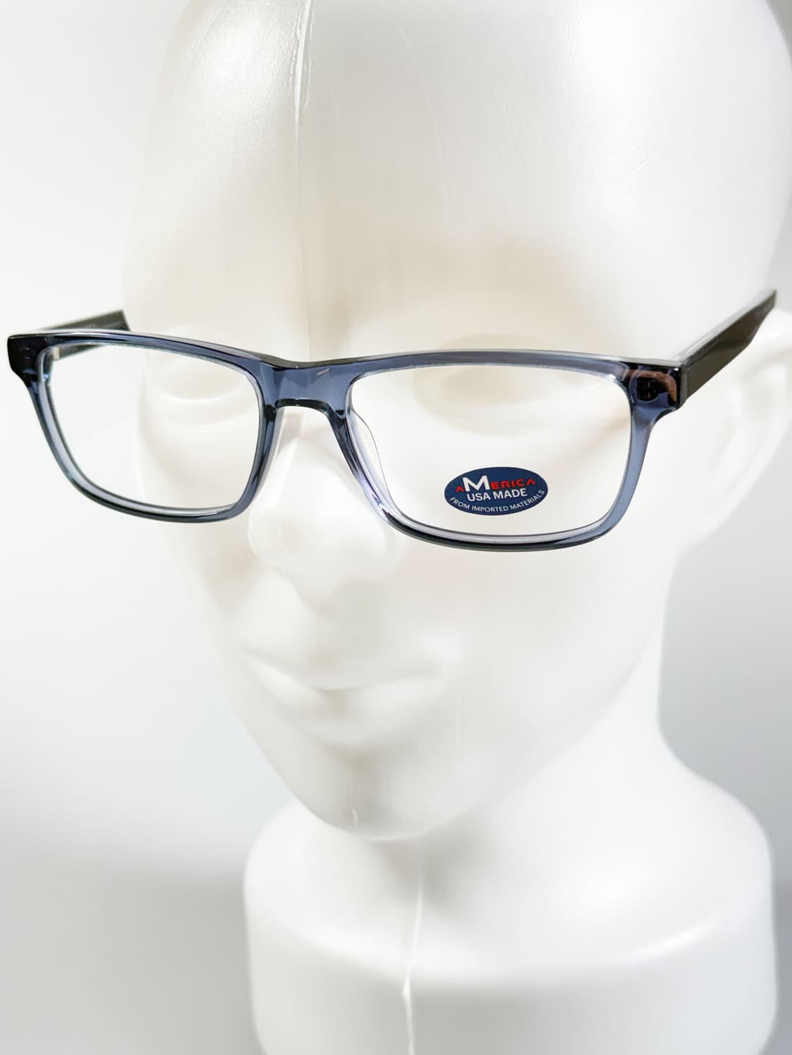 미국제 M AMERICA 블루 스모크 뿔테 스퀘어 빈티지 안경 상품이미지8