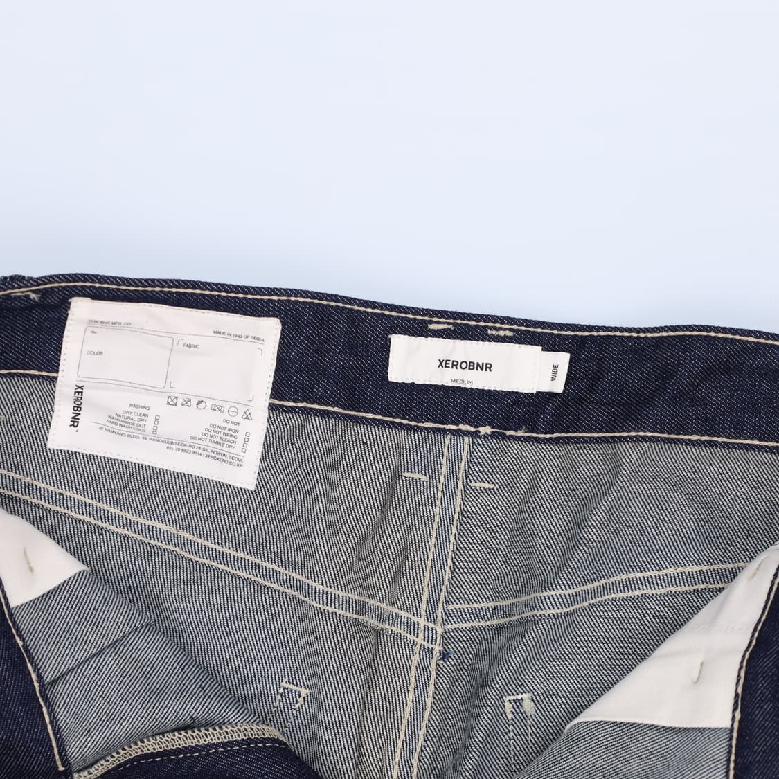 [M] 제로 와이드 데님팬츠 청바지 1208H2 상품이미지4