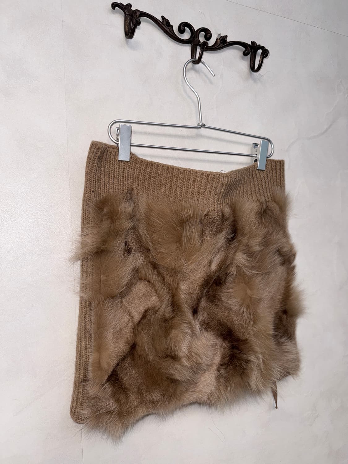 Mixed brown fox fur knit warmer/top/sk 상품이미지2
