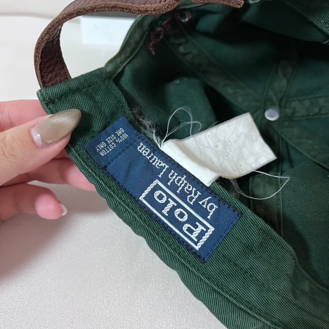 [정품] 폴로 딥그린 / 버건디포니 모자 상품이미지5