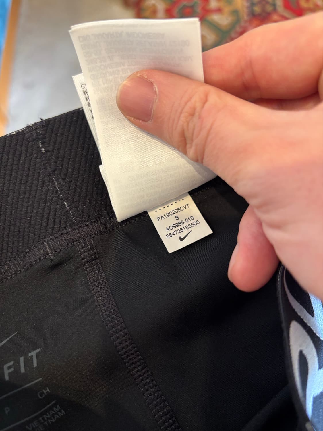 나이키 프로 블랙 여성 타이즈 레깅스 상품이미지4