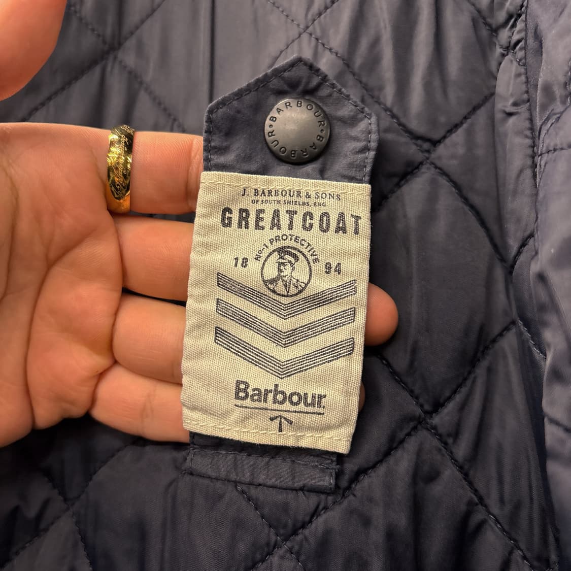 바버 베들리 퀼트 리버시블 그레이트 코트 코튼 필드자켓 N966 상품이미지9