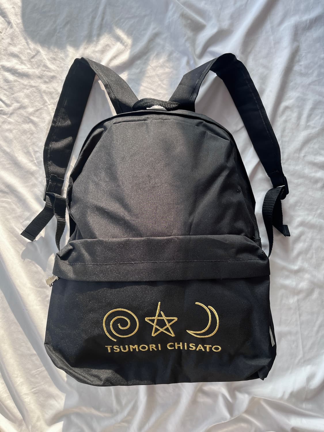 츠모리 치사토 로고 동글뱅이 별 달 자수 백팩 가방  상품이미지1