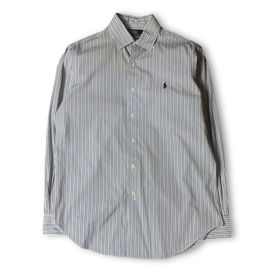 폴로랄프로렌 블루 스트라이프 긴팔 셔츠 클래식핏 M 상품이미지1