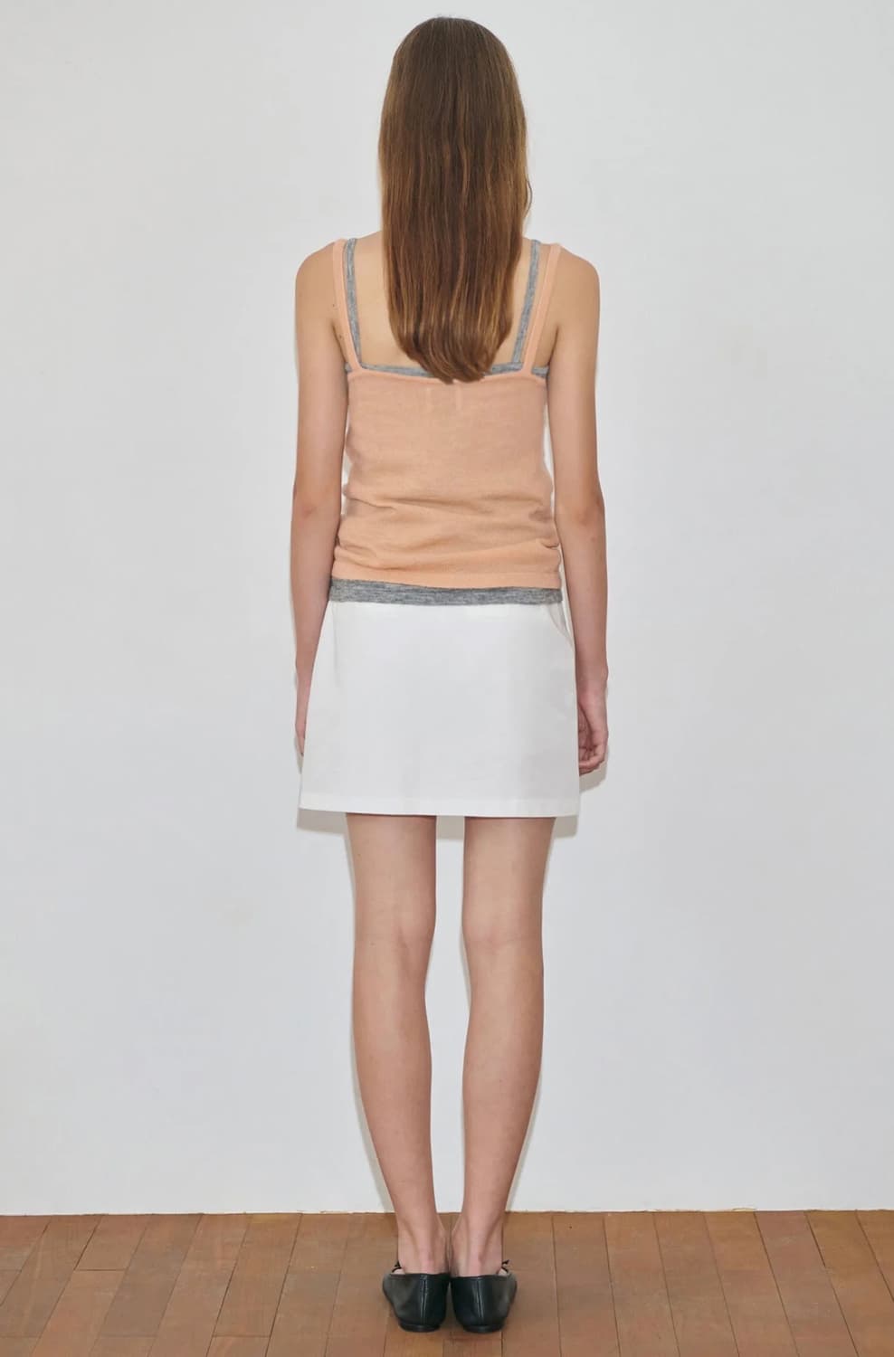 시눈 Shirring Knit Sleeveless (Apricot) 상품이미지6