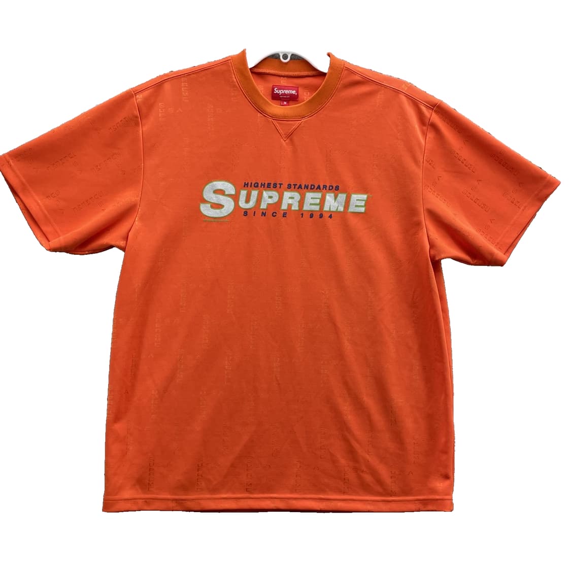 19SS 슈프림 하이스트 스탠다드 애슬레틱 S/S 탑 반팔 티셔츠 오렌지 상품이미지1