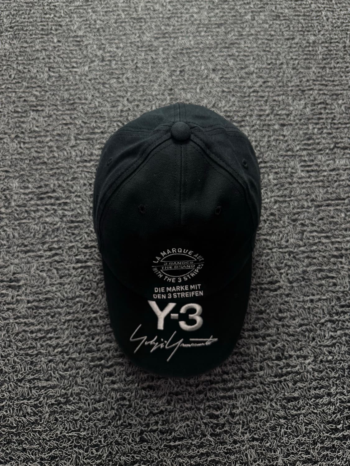 Y-3 요지 야마모토 빅로고 디테일 블랙 볼캡 1394Y-3 요지 야마모 상품이미지2