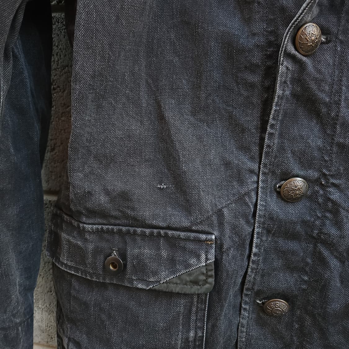 [S] DIESEL VINTAGE 왁스 데님 블레이저 남녀 자켓 상품이미지5