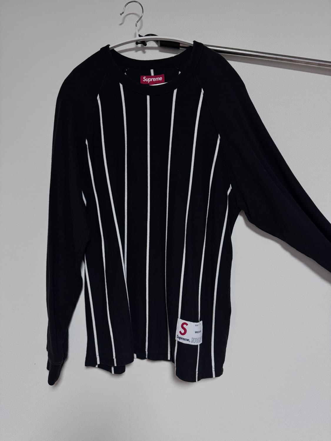 슈프림 스트라이프 긴팔 티셔츠 m 상품이미지1