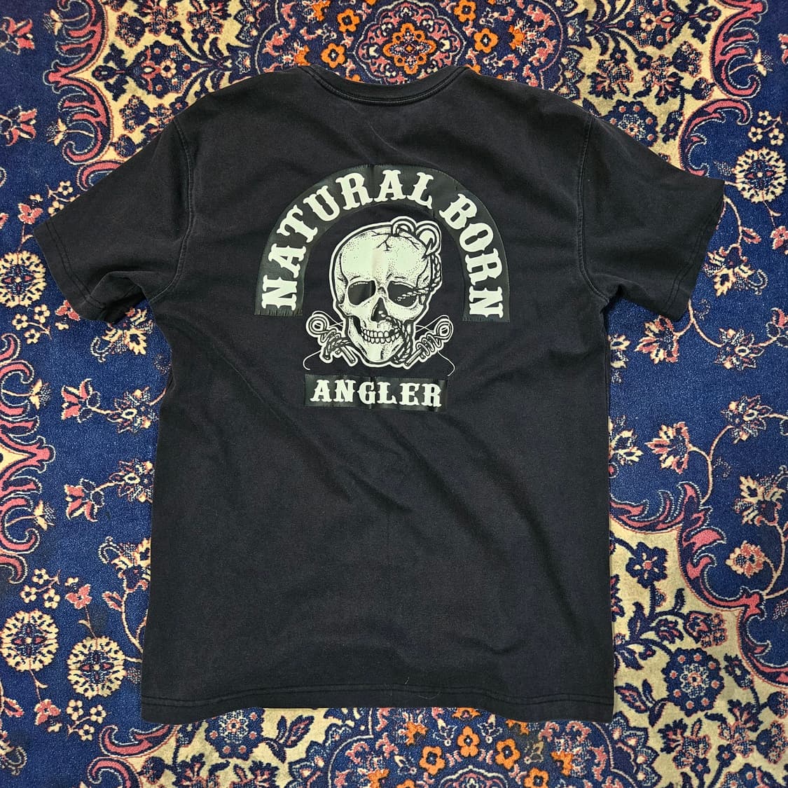 뉴에라(Newera) 네추럴 본 스컬 빅 프린팅 반팔티셔츠 상품이미지1