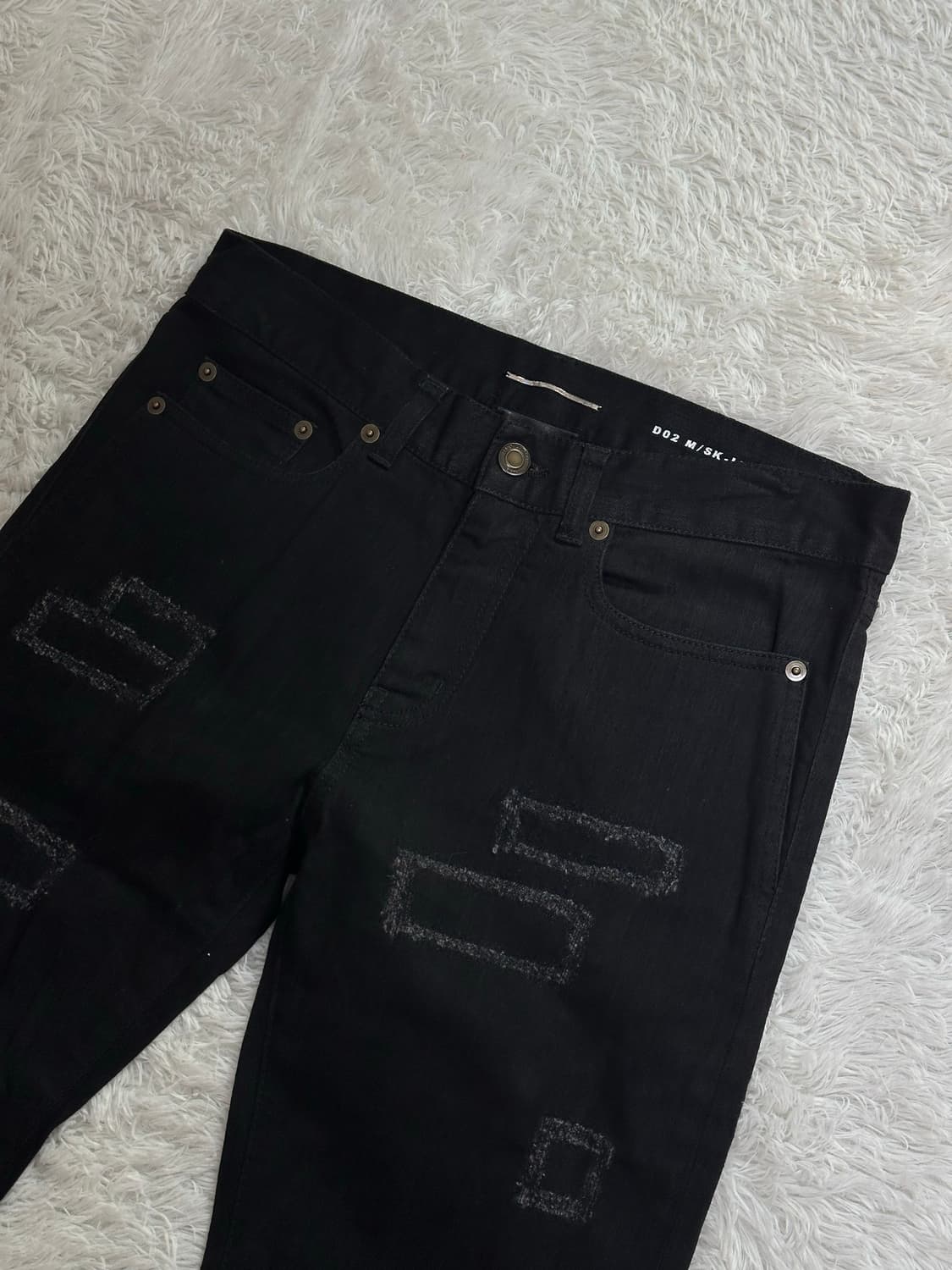 생로랑 D02 M/SK-LW 블랙 데님 팬츠 28 상품이미지1
