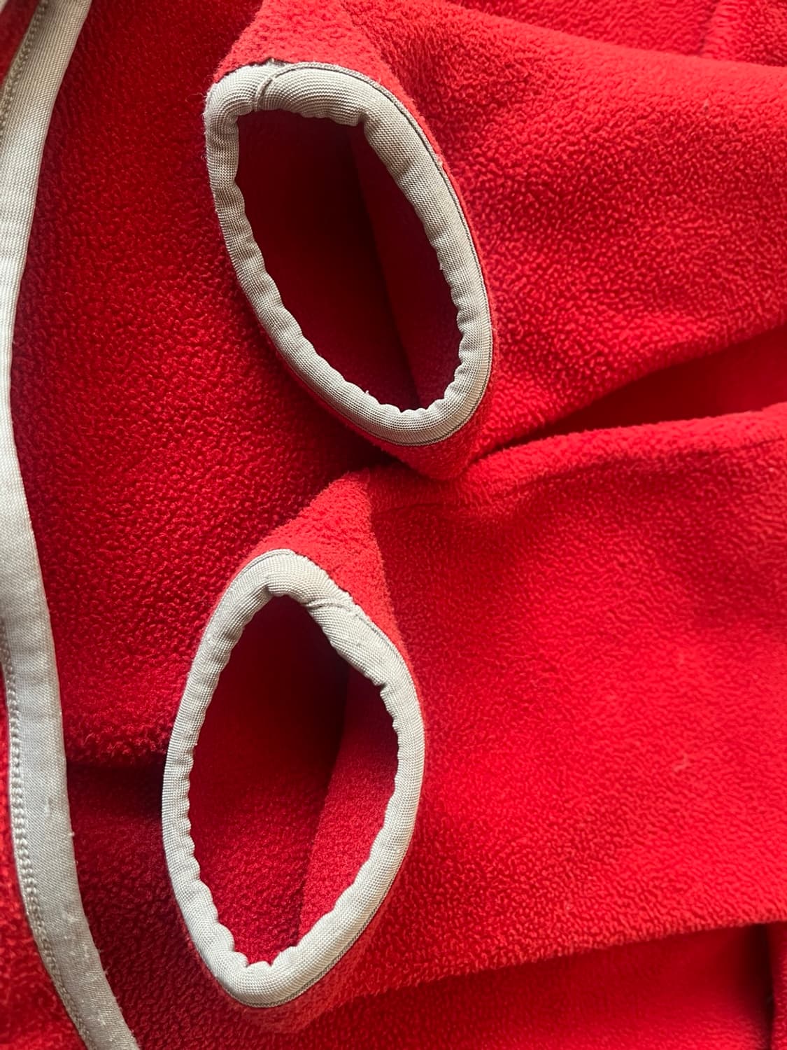 파타고니아 usa 신칠라 레드/그레이 플리스 후리스 아노락 맨투맨  상품이미지5