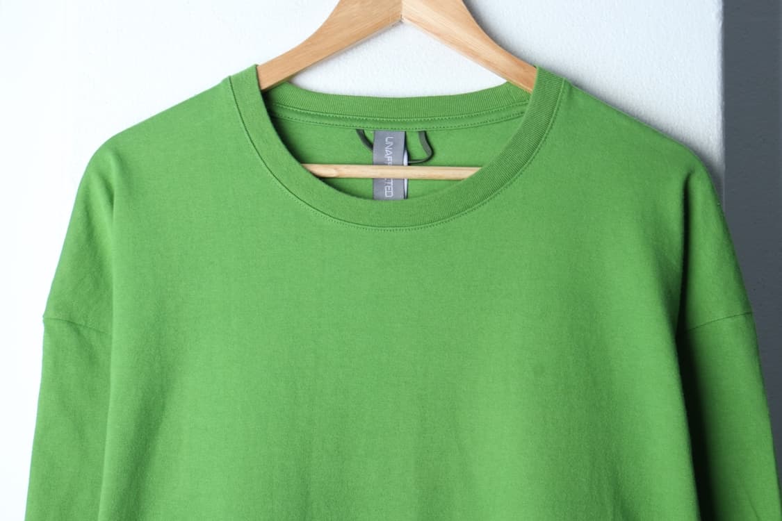 (L-2XL) 언어펙티드 반팔 티셔츠 오버핏 그린 올드스쿨-H32027 상품이미지3