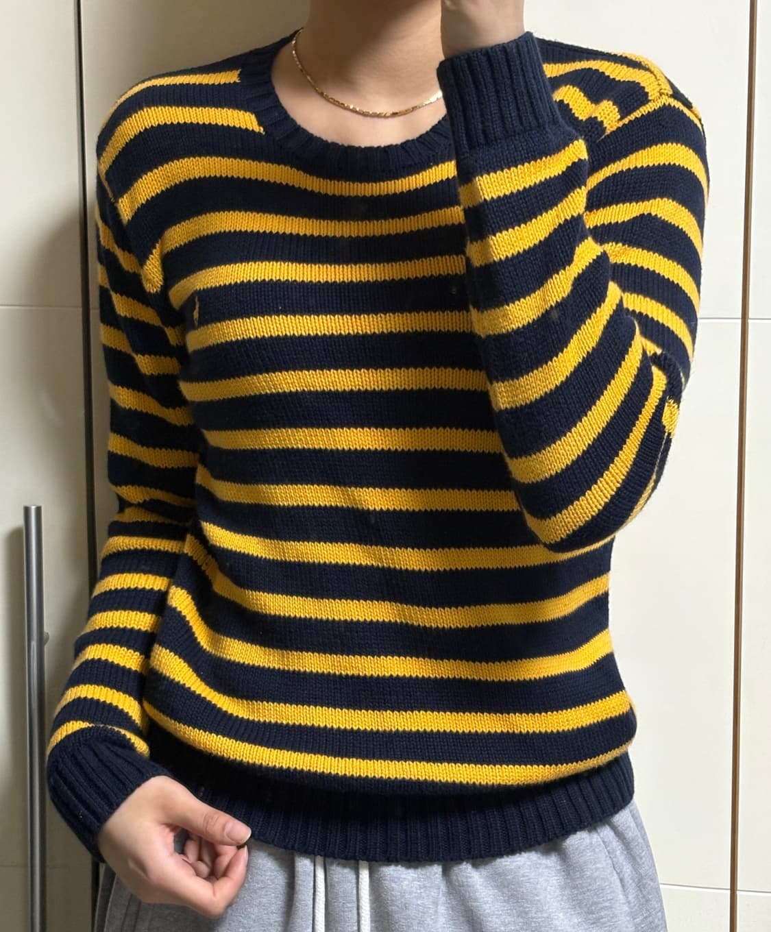 폴로 랄프로렌 허니비 옐로 블랙 니트 상품이미지1