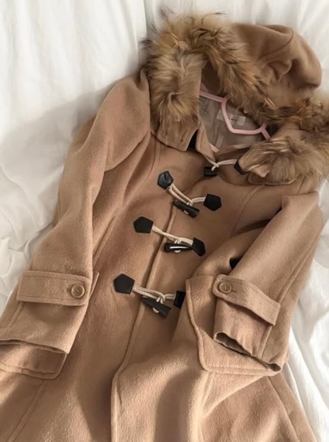 일본 미소녀 모리걸 Y2K 울프죠 퍼 떡볶이 코트 상품이미지1