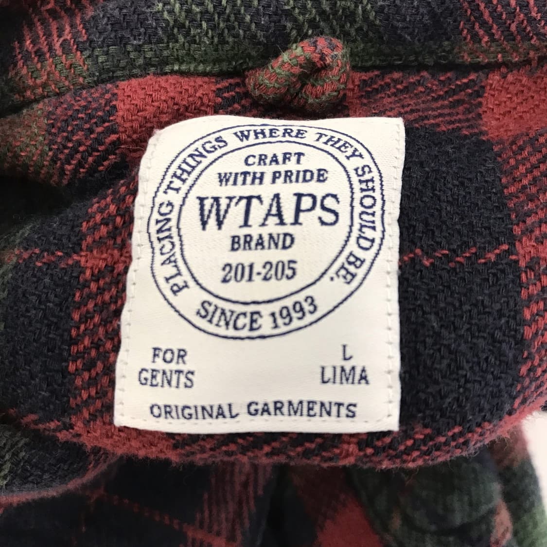 WTAPS 더블탭스 플란넬 체크셔츠 [L] 상품이미지6