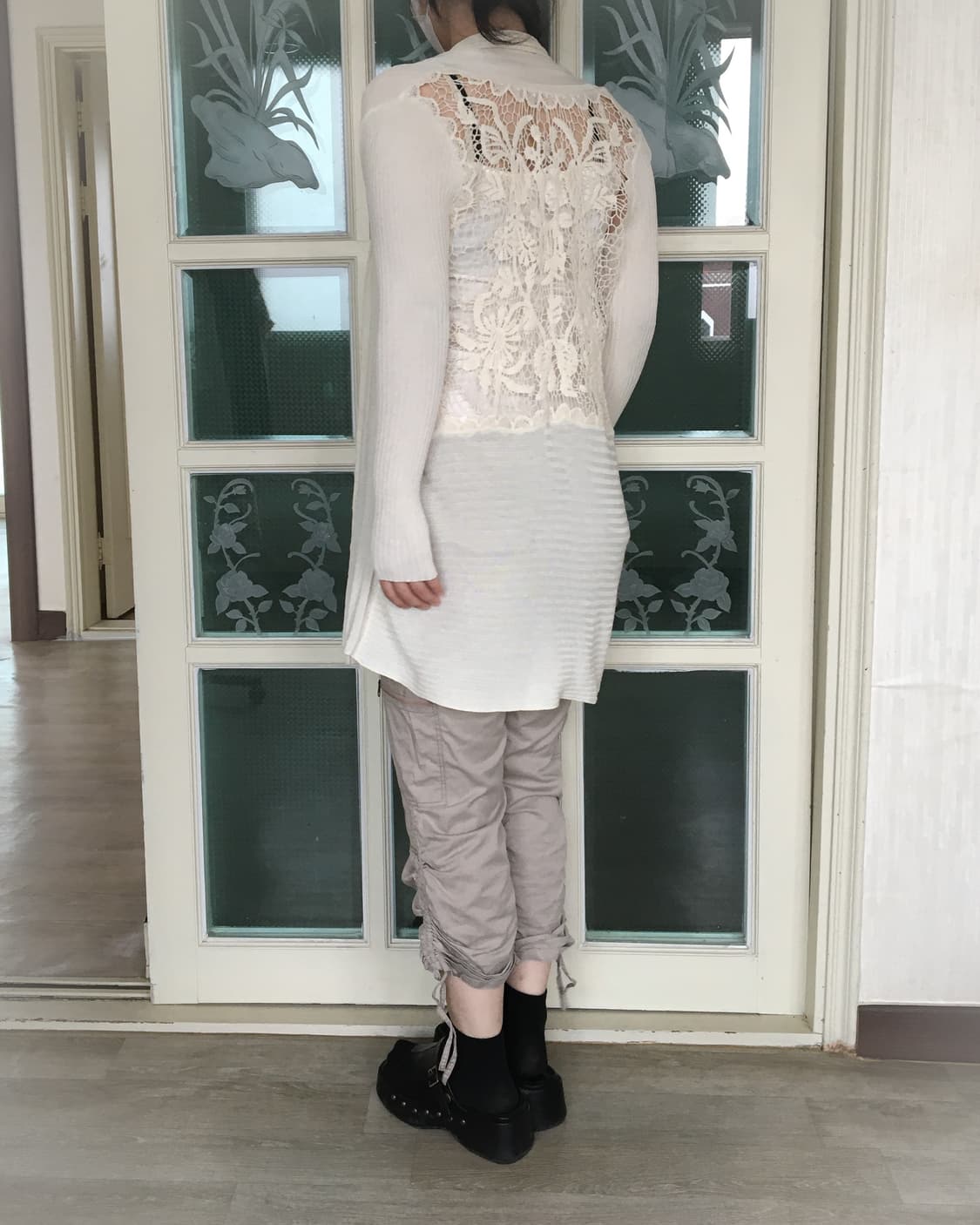Back crochet see through point open card 상품이미지6