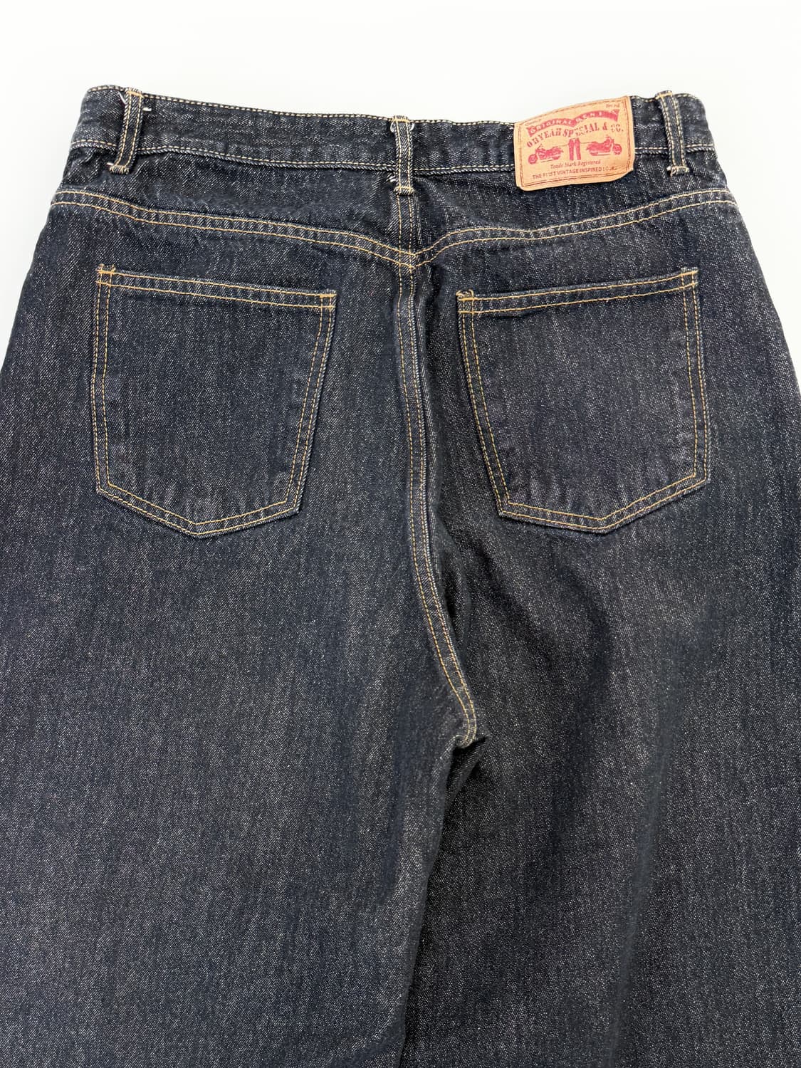 OHYEAH 생지 와이드 크롭 데님 팬츠  상품이미지4