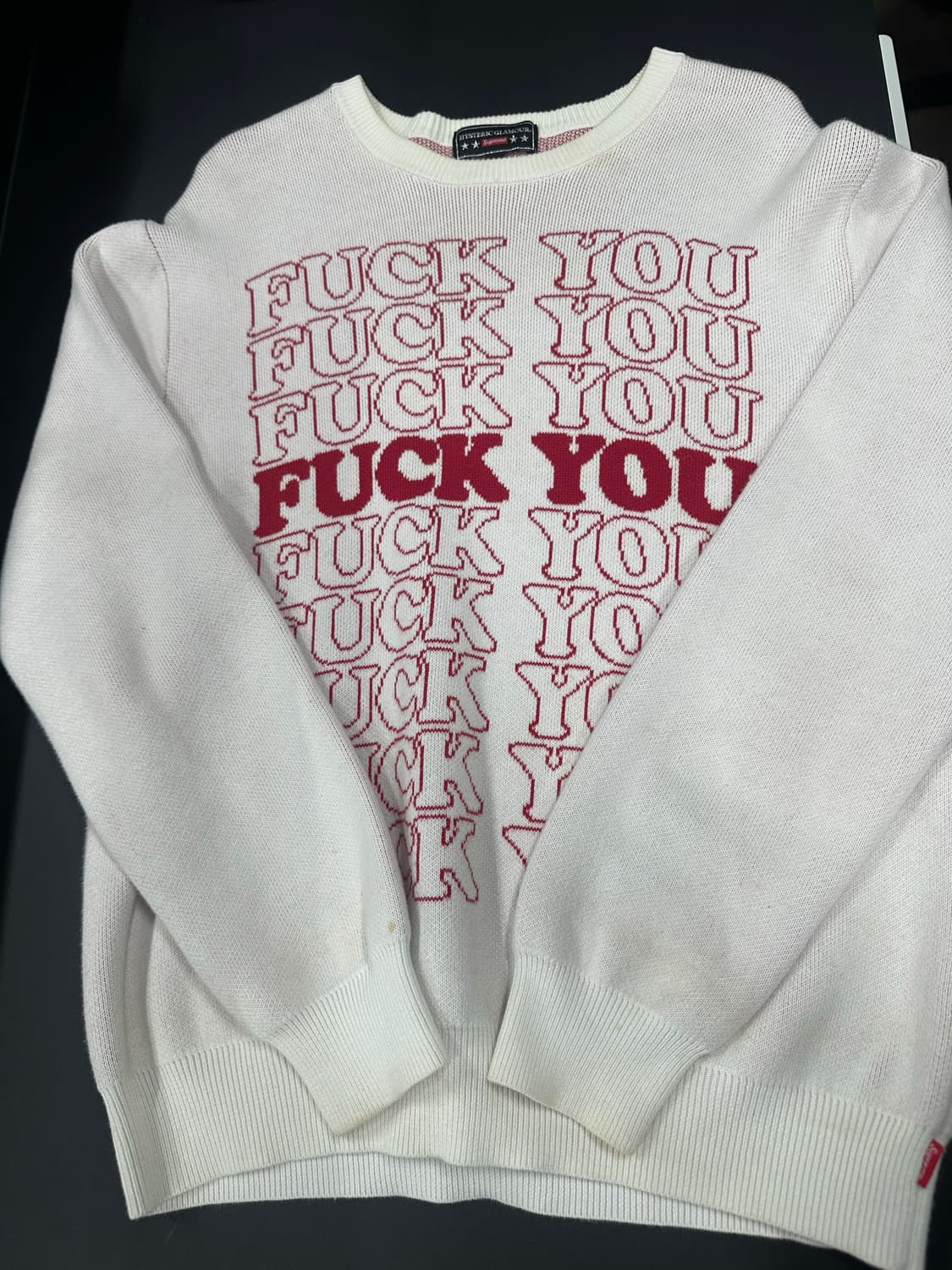 슈프림&히스테릭 글래머 17fw 콜라보 니트 상품이미지5