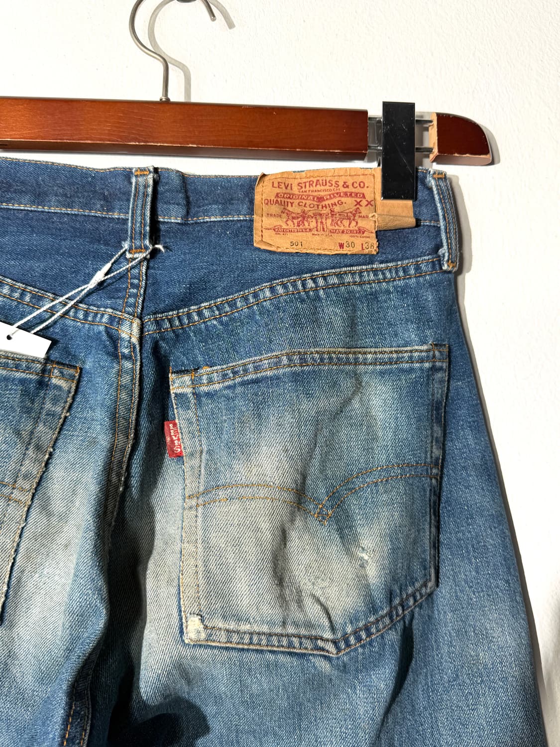 90s 리바이스 빅E 셀비지 진 (USA, 555) 상품이미지6