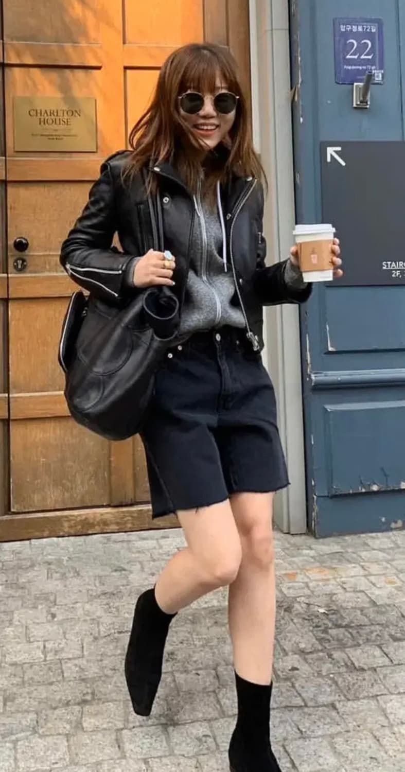 마뗑킴 레더 라이더자켓 m 상품이미지2