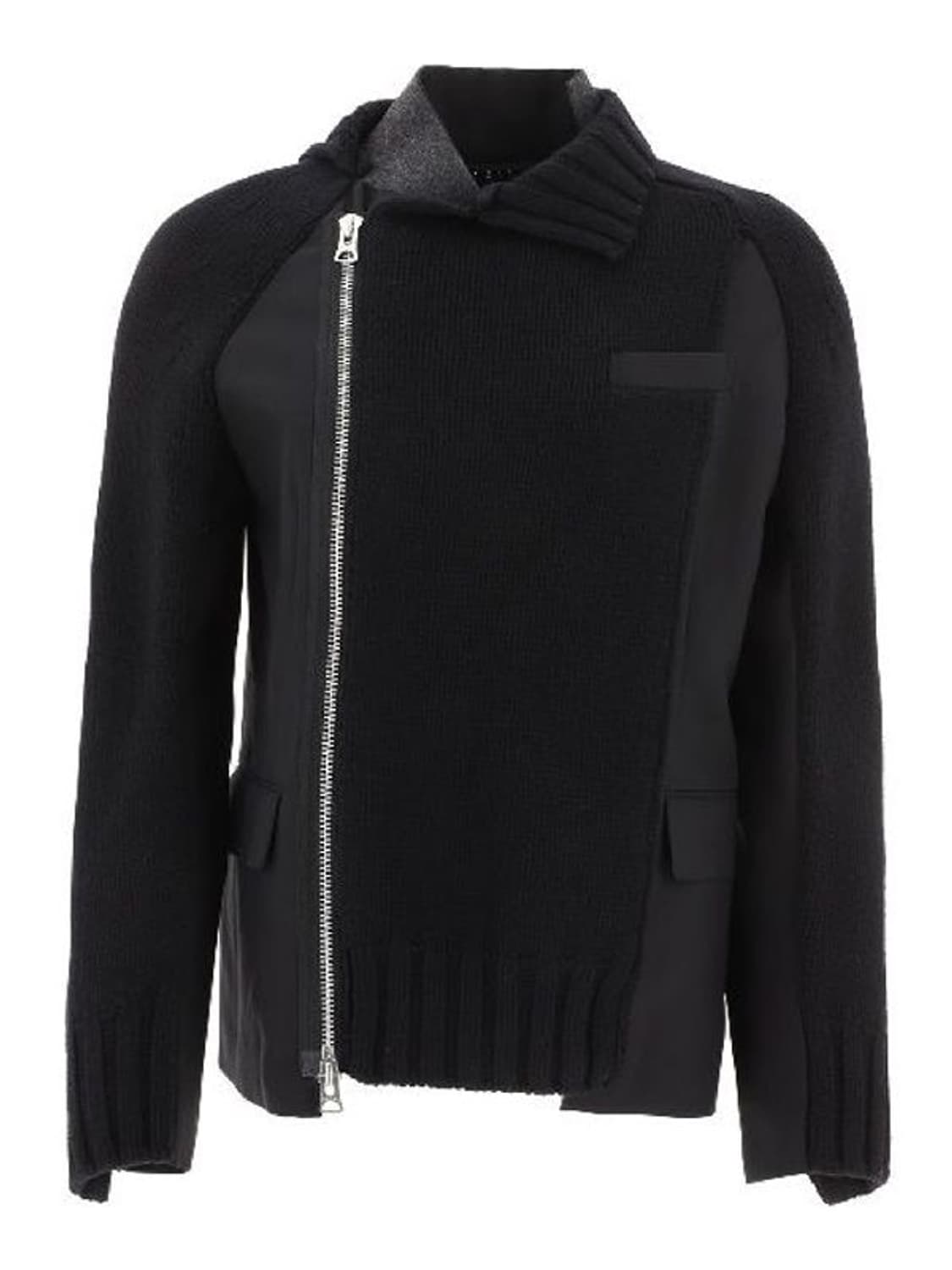 [2] 사카이 울 믹스 트리콧 집업 자켓 상품이미지1