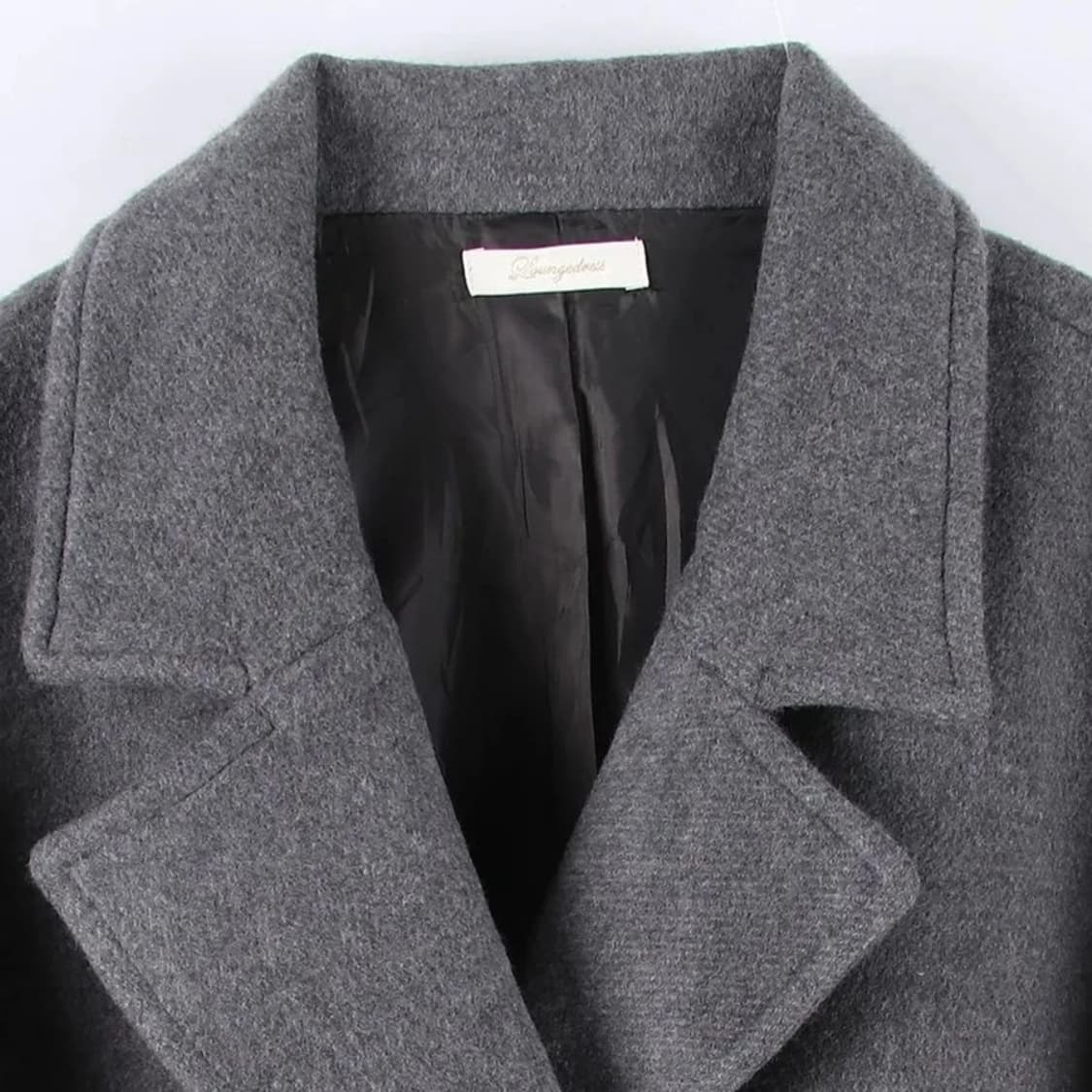 라운지드레스 울 나일론 자켓 하프코트 : 그레이 상품이미지2