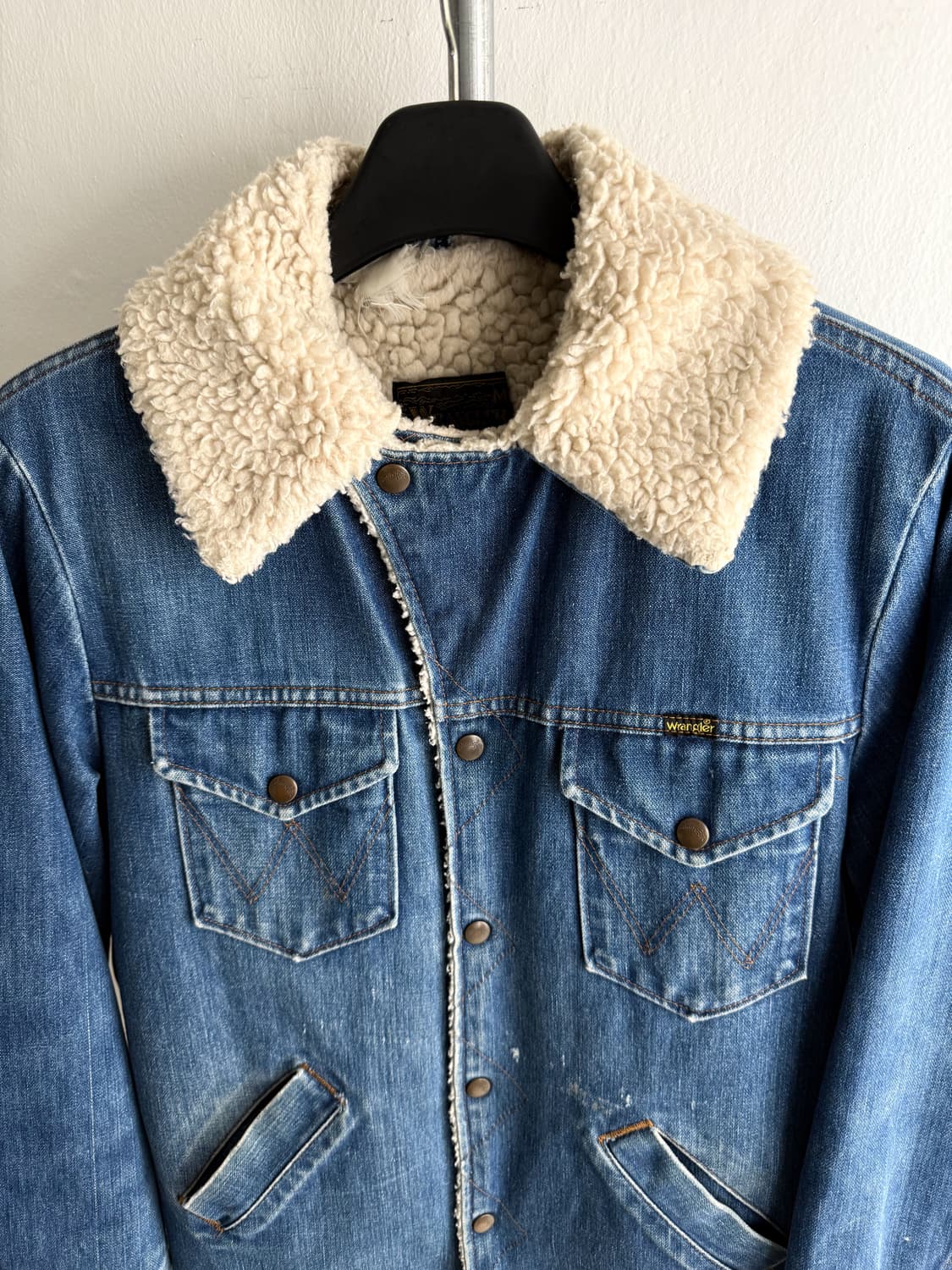 70s Wrangler Sherpa Lined Denim Jacket 상품이미지6
