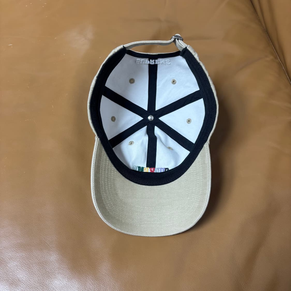 슈프림 6패널 볼캡 모자 피그먼트 워시드 탄 상품이미지6