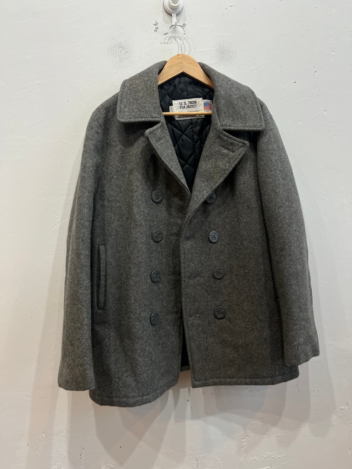 SCHOTT 쇼트 NYC US 740N 멜튼 울 피코트 MADE USA 상품이미지1