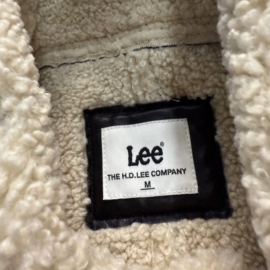 95 LEE 크롭 레더 무스탕 자켓  상품이미지4